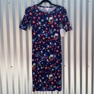 NWT Lularoe Julia Print Dress XXS